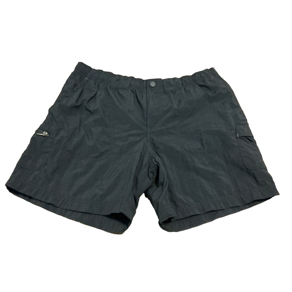 Columbia Women's Black Cargo Shorts Size Small Inseam 6" Outdoor Hiking FASTSHIP